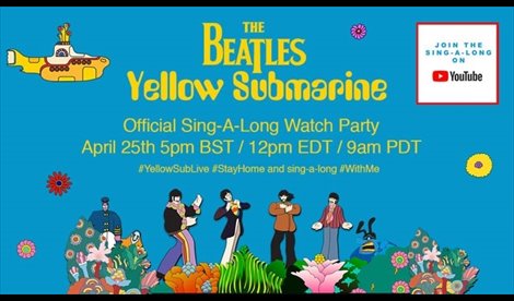  Yellow Submarine se estrenará en el canal oficial de los Beatles en YouTube en un pase único este sábado 25 de abril a partir de las 18:00 hora española
